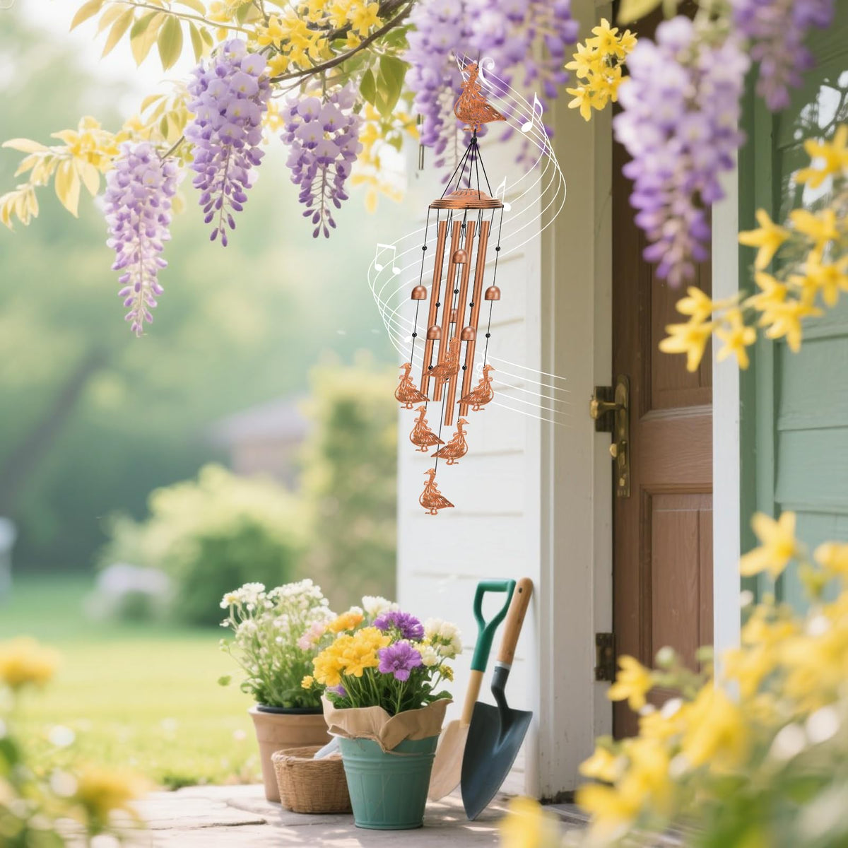 Hoemwarm outdoor chime creates a peaceful soundtrack for relaxation