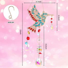 Easy-hang Hoemwarm sun catcher in gold for quick setup