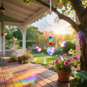Hoemwarm sun catcher suitable for indoor or outdoor display.