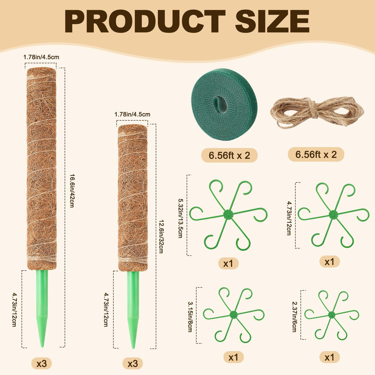 Hoemwarm package includes ties and rope for immediate setup.