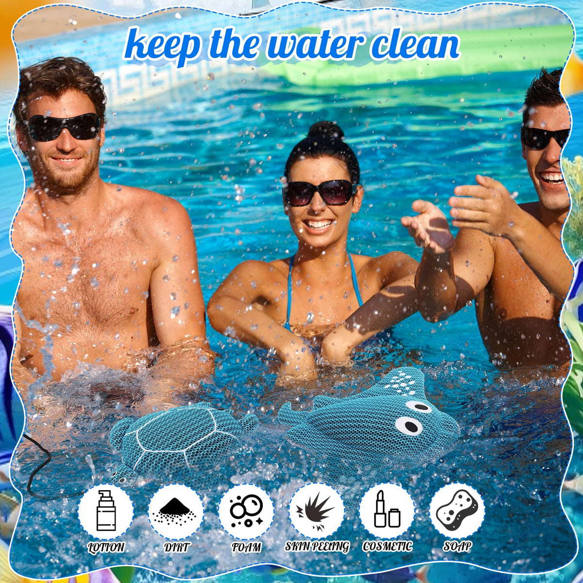 Hoemwarm suction cup attachment keeps sponge in place while soaking