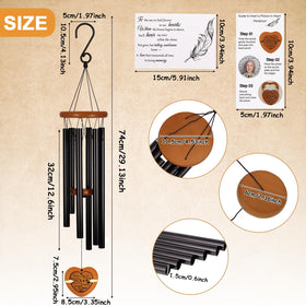 Hoemwarm wind chime in gift box with keepsake card for easy gifting.