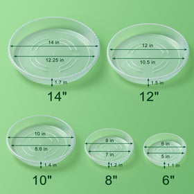 Hoewina indoor outdoor use plant saucer for various spaces