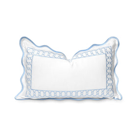 Hofdeco Premium begonia-embroidered pillow cover front for indoor and outdoor décor.