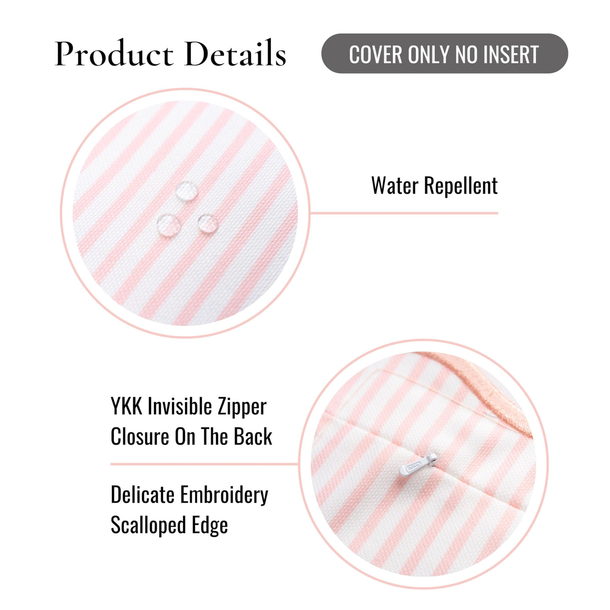 Hofdeco Premium 20x20 pillow cover ready for standard inserts