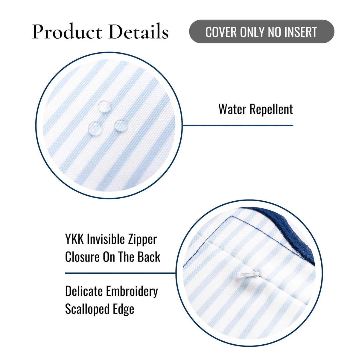Close-up of Hofdeco Premium weather-resistant fabric for outdoor use