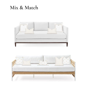 Hofdeco Premium Fall Coastal pillow cover piping accent adds refined coastal charm.