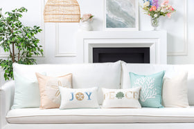 Hofdeco Premium Fall Coastal Pillow Cover invisible zipper detail