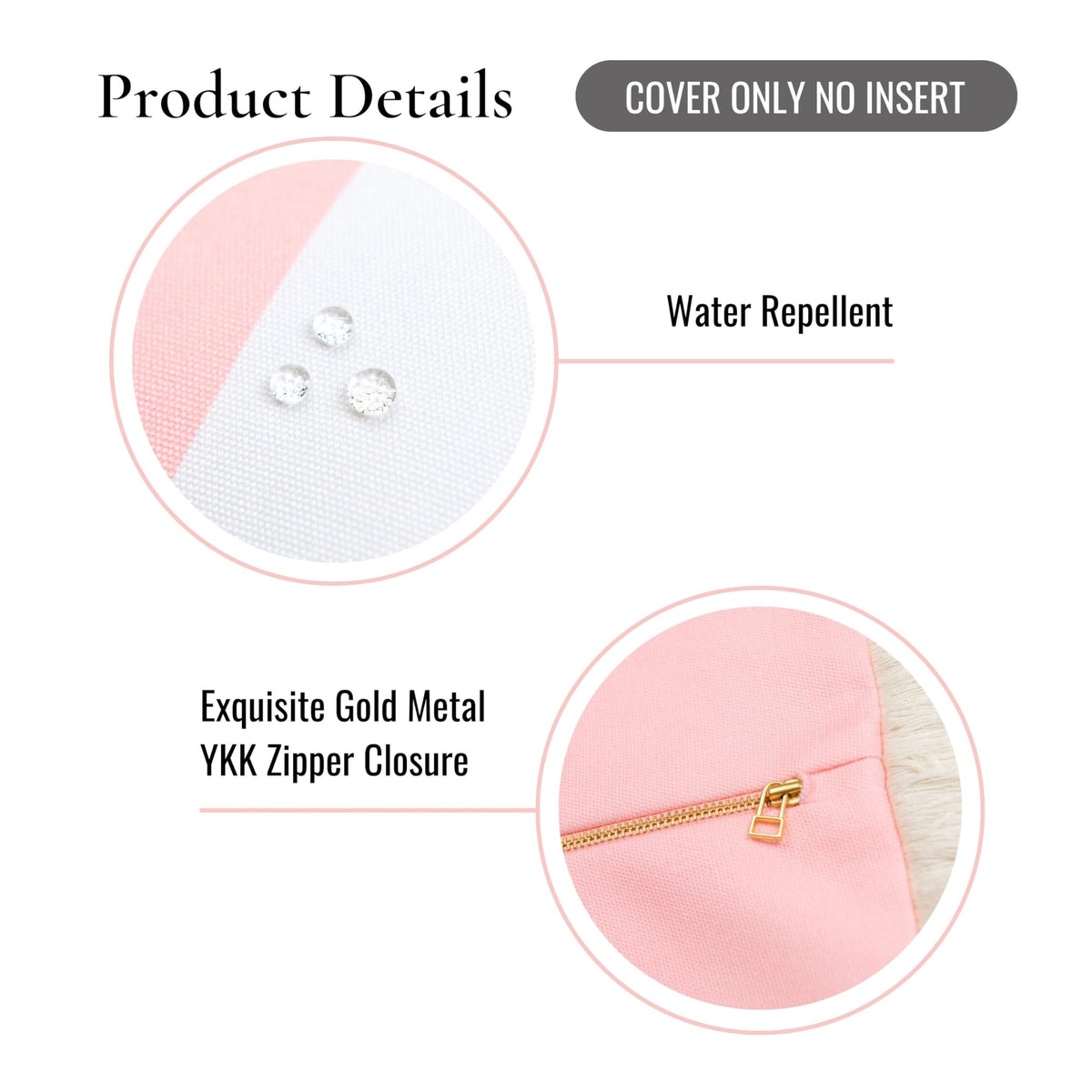 Weather-resistant Hofdeco Premium pillow cover suitable for patios and lounges.
