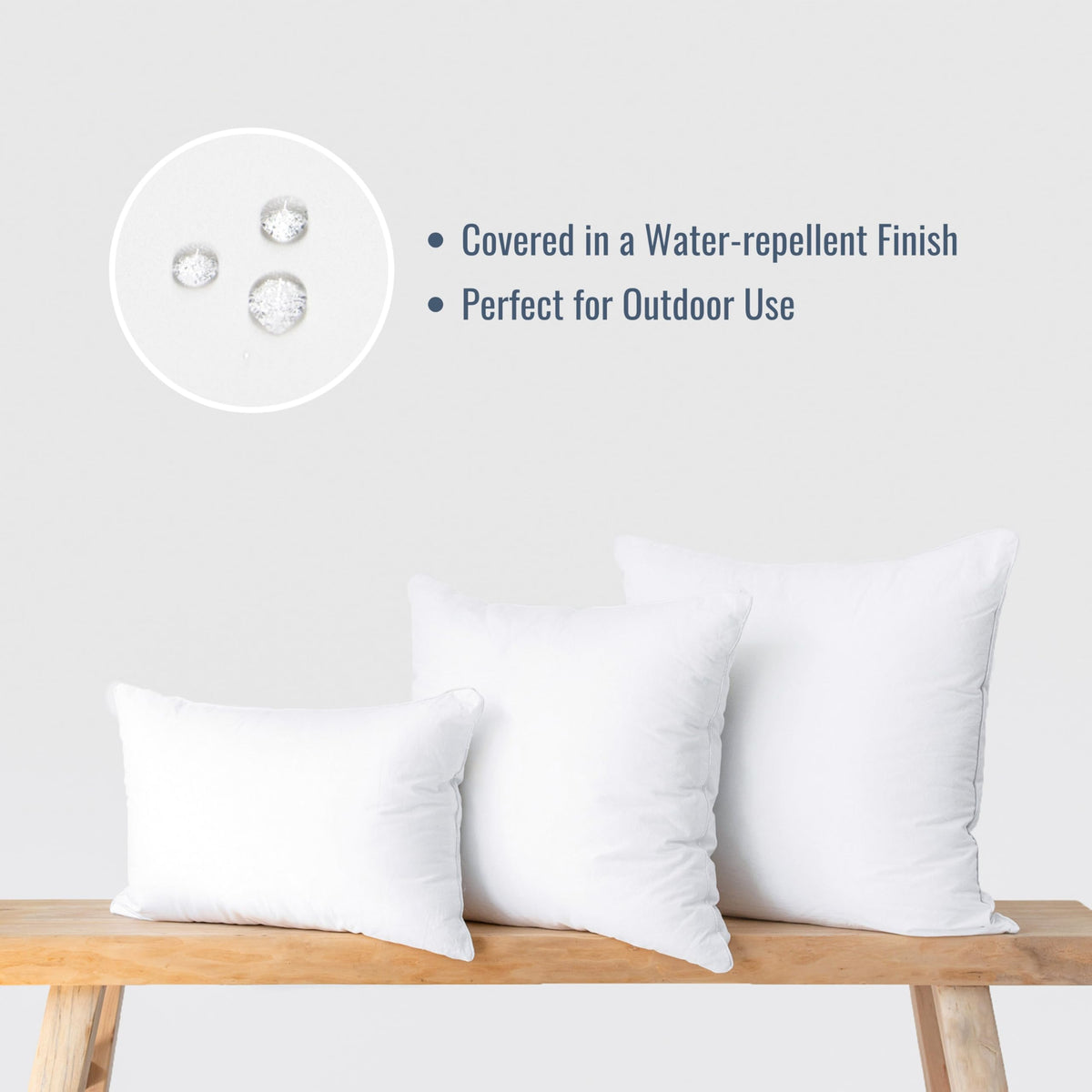 Soft plush down-alternative fill delivers cozy comfort without real down.