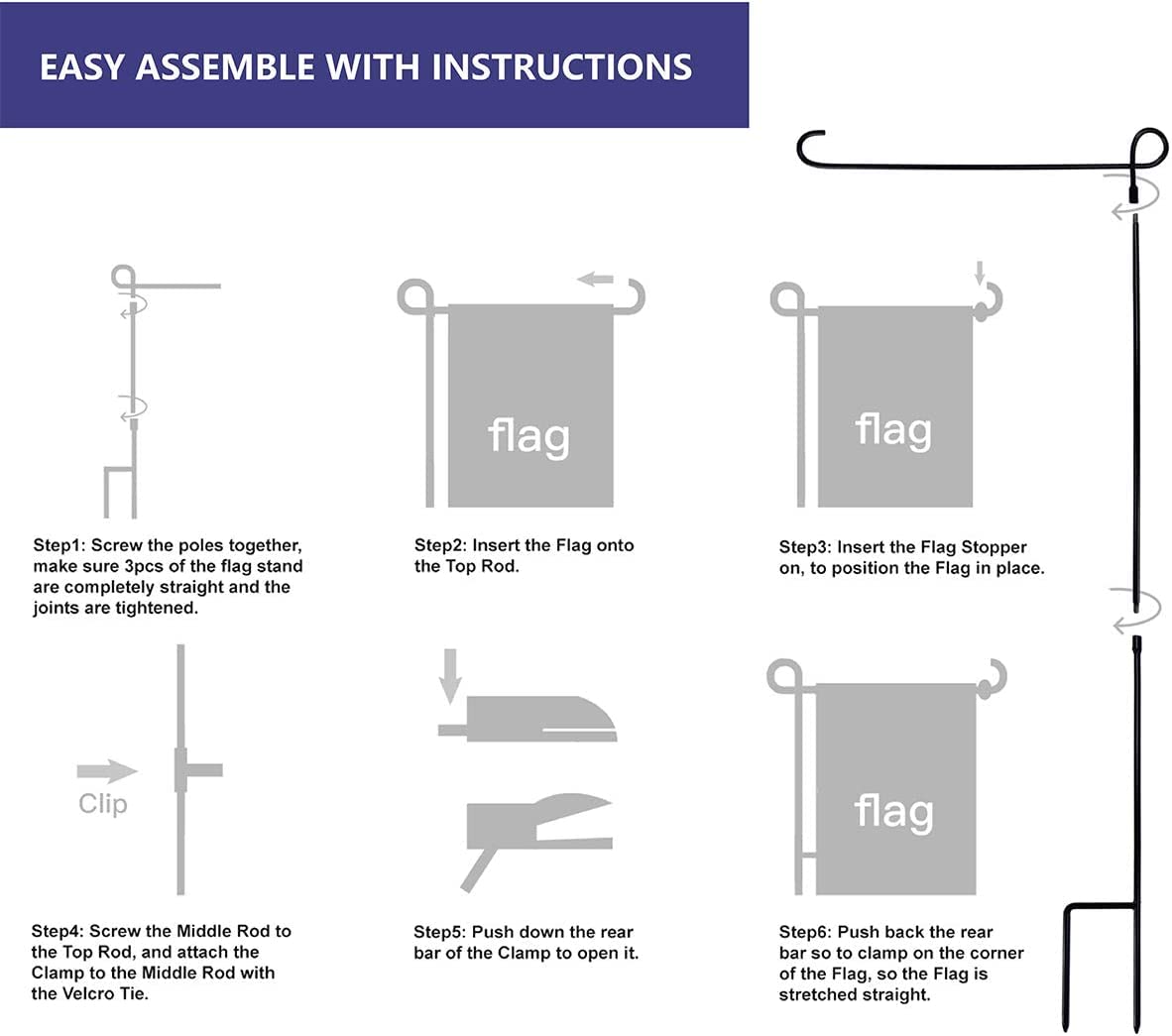 Hogardeck easy assembly with screw-in joints ensures a single-piece setup.