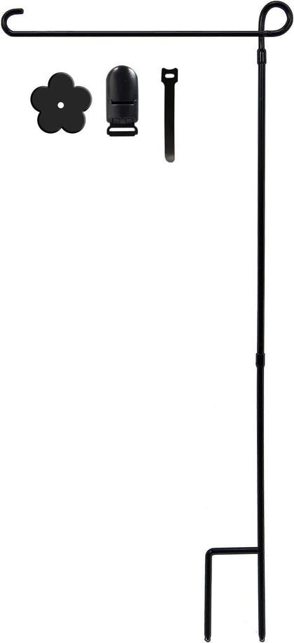 hogardeck garden flag holder stand assembly shows sturdy setup for outdoor flags