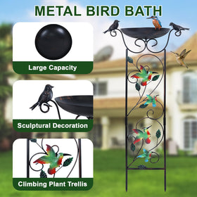 hogardeck garden trellis with hummingbirds supports climbing plants and enhances visuals