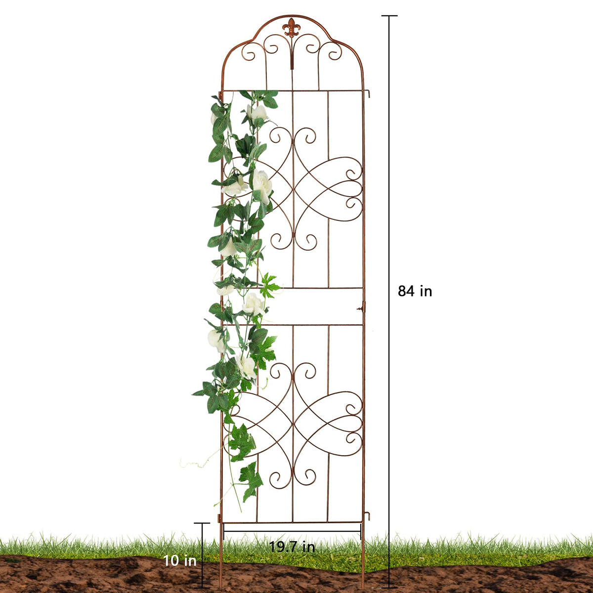 hogardeck heavy-duty trellis close-up of rustproof coating resisting weather