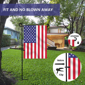 hogardeck thickened metal flag pole emphasizes durability and straight posture