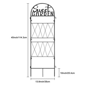hogardeck trellis black powder coat finish resists weathering and wear