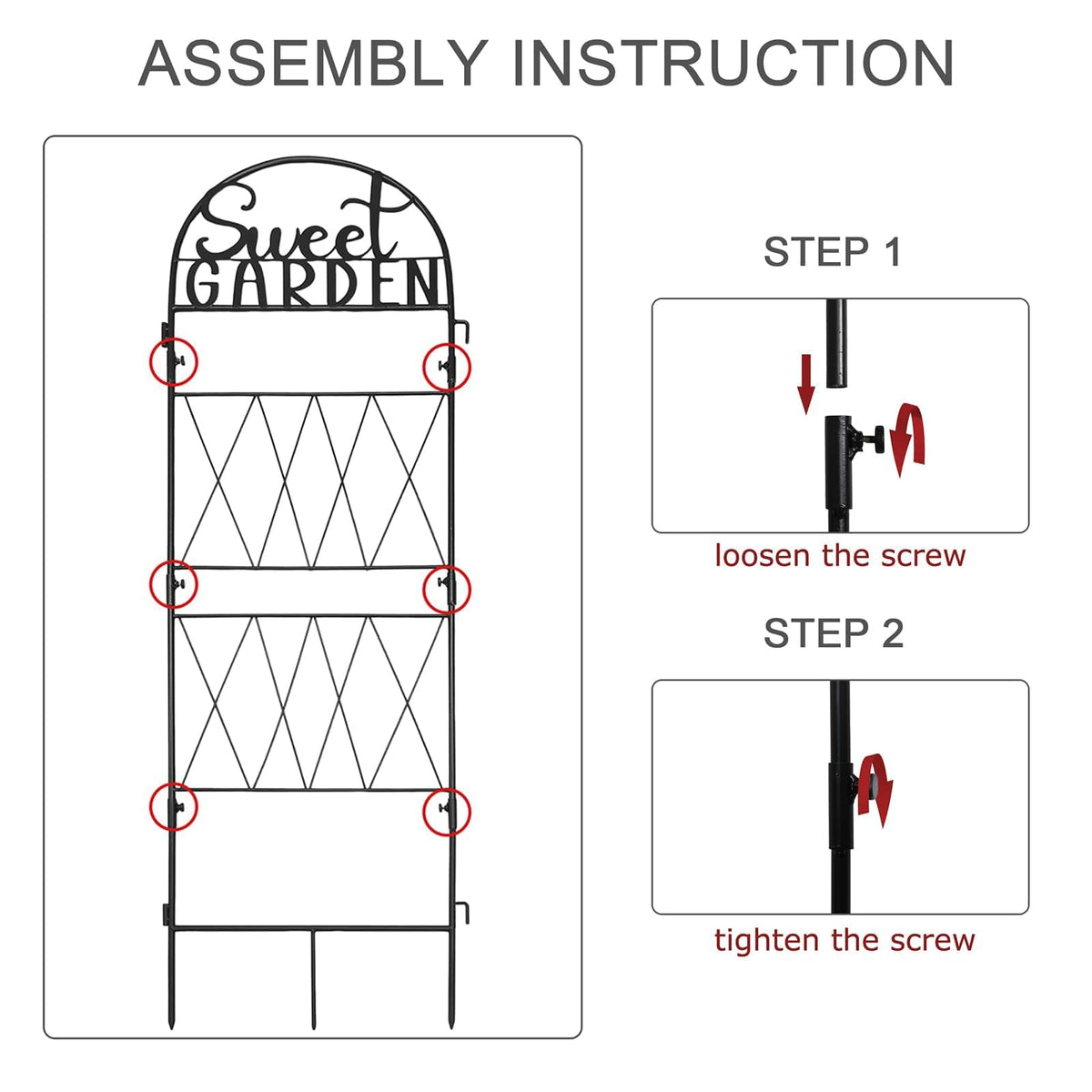 hogardeck trellis easy two-piece setup with tool-free assembly