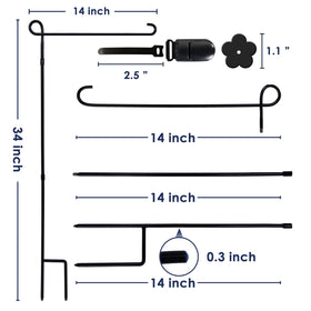 hogardeck weather-proof coating keeps flag stand durable in rain