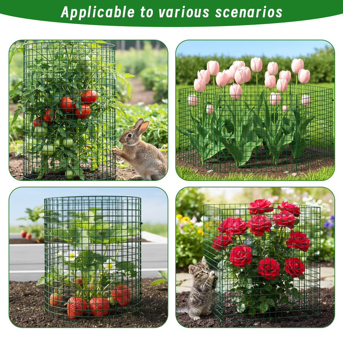 Hogarjal Plant Protectors all-in-one-protection covers vegetables, shrubs, and flowers.