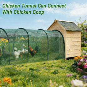 Hogarjal sun protection net shields flock while ventilated