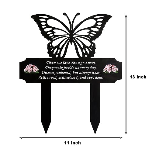 HOGIKUO grave marker stake versatile for gardens, funerals, and roadside remembrances.