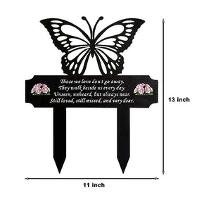 HOGIKUO grave marker stake versatile for gardens, funerals, and roadside remembrances.