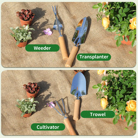 HoHaing stainless steel garden tools built to last in wet or dry conditions.