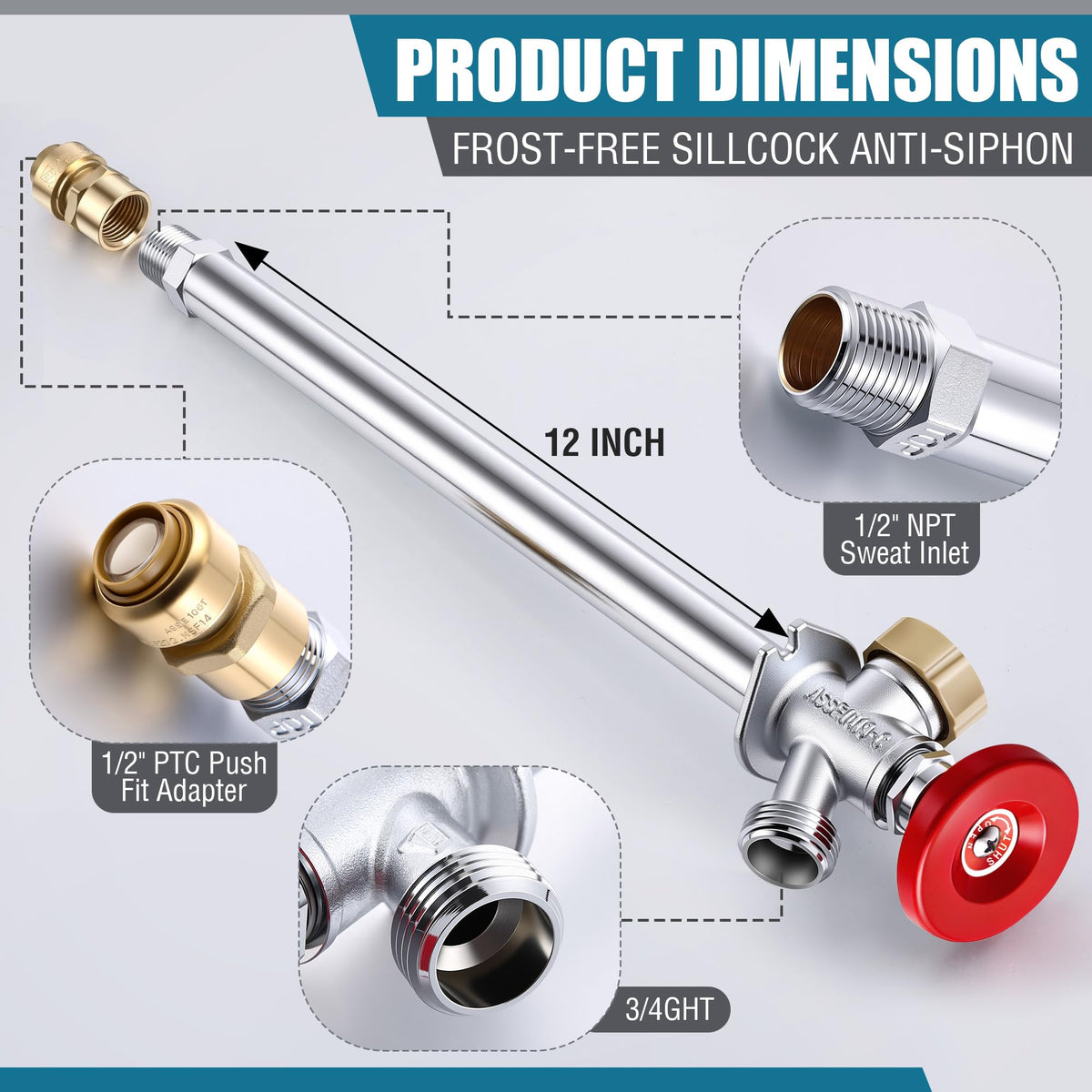 Hohean backflow preventer maintains water quality in outdoor faucet setup
