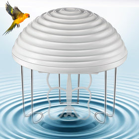 Hohean Bird Bath Agitator angle view shows compact fit and motion