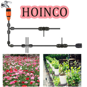 HOINCO Black drip fittings receiver enables quick tube attachment and secure fit.