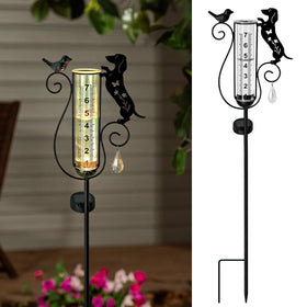 Hokfirm dachshund rain gauge outdoors adds charm and precise rainfall readings.