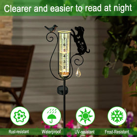 Hokfirm rain gauge features large-number scale for easy measurements