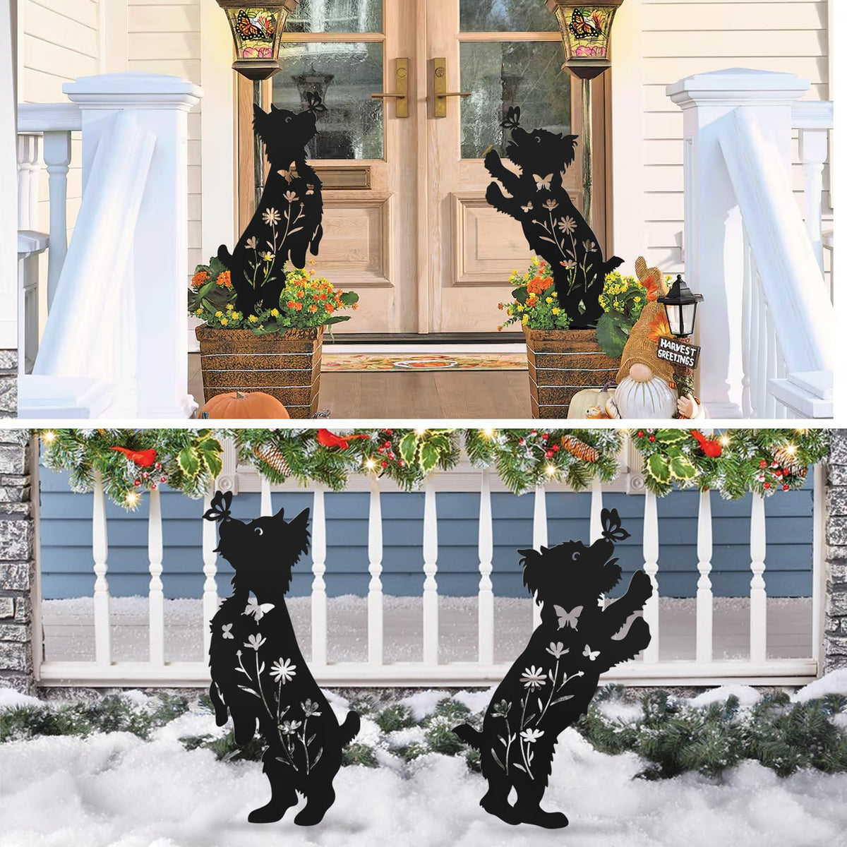 Hokfirm outdoor dog stake with ground rods – easy to install in any garden.