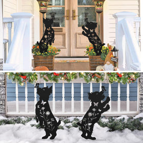 Hokfirm outdoor dog stake with ground rods – easy to install in any garden.