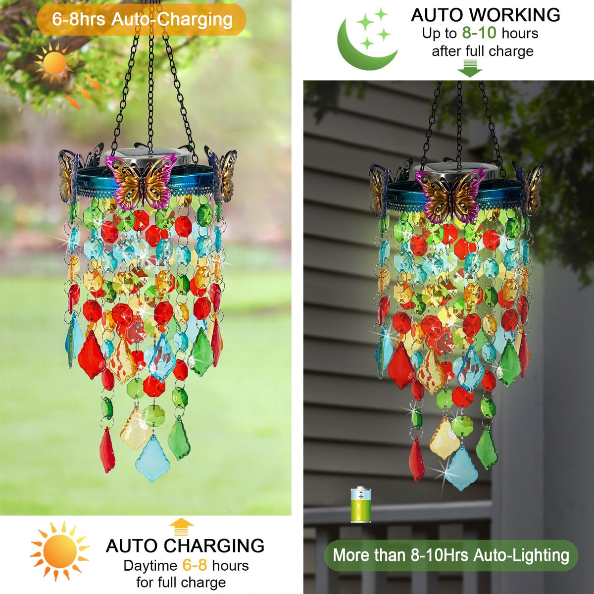 Hokfirm waterproof outdoor decor withstands weather for year-round garden styling.