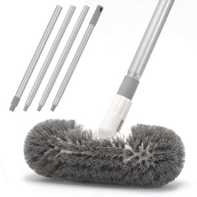 HOKLNUSE deck brush with extended 51-inch handle reaching tight corners