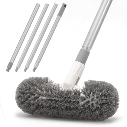 HOKLNUSE deck brush with extended 51-inch handle reaching tight corners