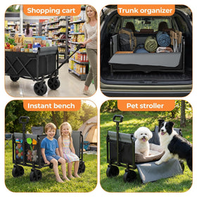 Holacamking 120L capacity tote for groceries and gear.