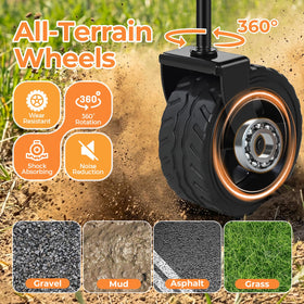 Holacamking wagon with detachable wheels for easy cleaning