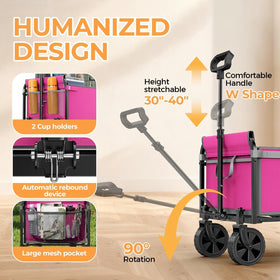 Holacamking heavy-duty frame supports substantial loads for groceries or camping gear.
