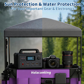 Holacamking collapsible design with telescoping pull-handle for easy pulling.