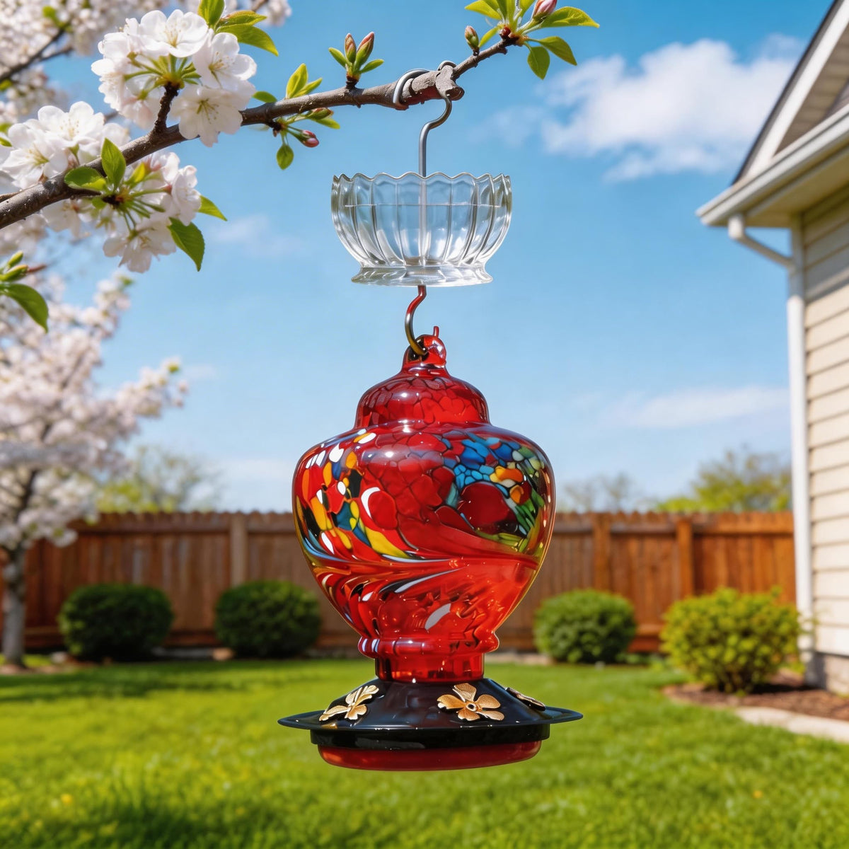 HOLAHOMA ant moat daisy aesthetic attracts hummingbirds to feeder