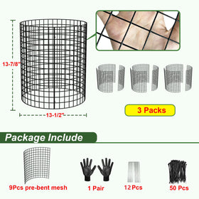 HOLANHING includes zip ties and stakes for secure setup.