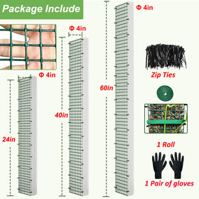 Step-by-step assembly visuals for HOLANHING moss pole