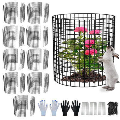HOLANHING plant protector assembly ready to form cages for garden seedlings.