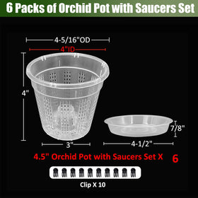 HOLANHING saucer for orchid pot keeps surfaces clean and stable