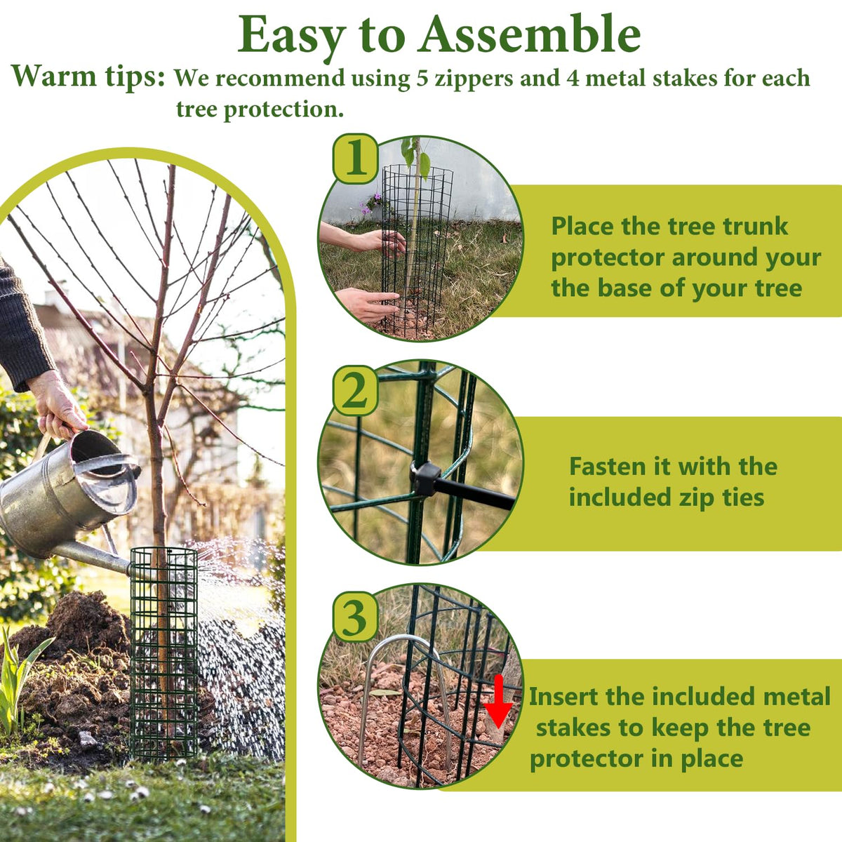 HOLANHING vinyl-coated wire resists rust for long-lasting outdoor protection.
