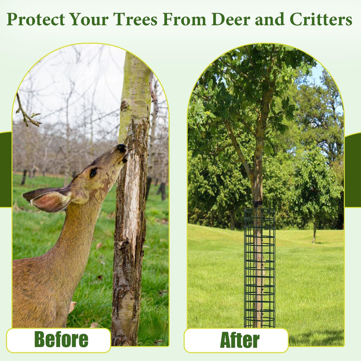 HOLANHING zip ties for tree guard enable quick, secure installation.