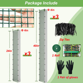 HOLANHING cable ties and garden ties included for quick install.