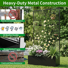 HOLCEPZN privacy screen creates a green wall that improves outdoor privacy.